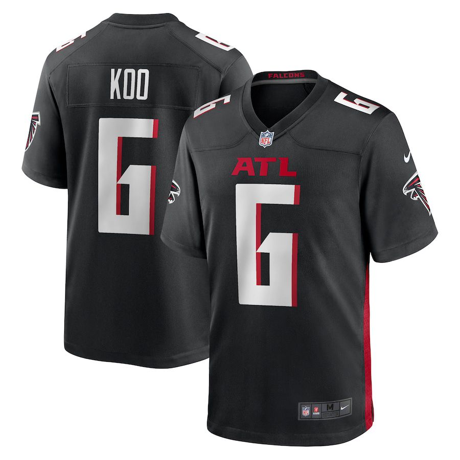 Men Atlanta Falcons 6 Younghoe Koo Nike Black Team Game NFL Jersey
